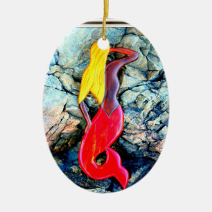 Blondine Keramikornament