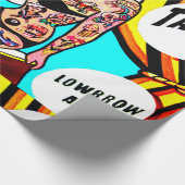 Blondine mit Körperkunst-Packpapier Geschenkpapier (Ecke)