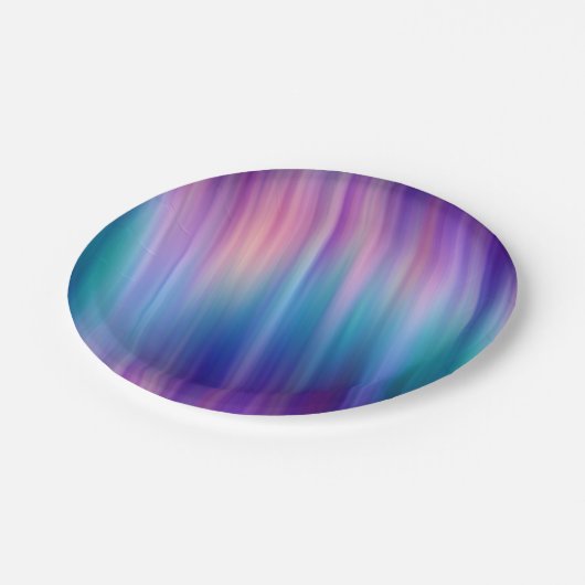 Blondine Pappteller (Schrägansicht)