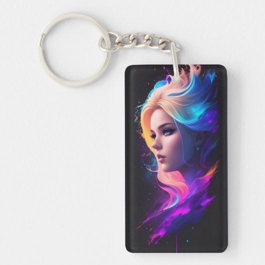 Blondine Schlüsselanhänger (Vorderseite)