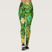 Blondine u. brach - gemusterte Leggings - (Rückseite)