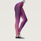Blondine u. brach - gemusterte Leggings - weißes (Rechts)