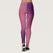 Blondine u. brach - gemusterte Leggings - weißes (Rückseite)