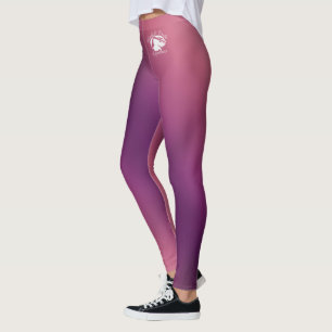 Blondine u. brach - gemusterte Leggings - weißes