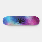 Blondine u. brach - Skateboard - schwarzes Logo (Horizontal)