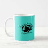Blondine u. brach - Tasse - schwarzes Logo (Links)