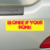 Blondine wenn Ihr Honk Autoaufkleber (Auf Auto)