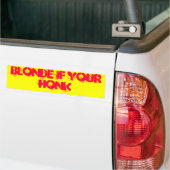 Blondine wenn Ihr Honk Autoaufkleber (Auf Lkw)