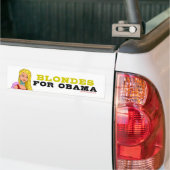 Blondinen für Obama Autoaufkleber (Auf Lkw)