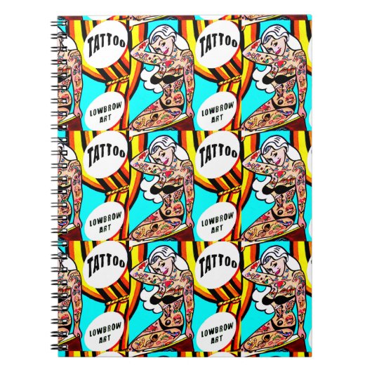 Blondinen mit Tattoos-Notizbuch Notizblock (Vorderseite)