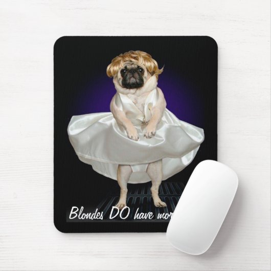 Blondinen Mousepad (Mit Mouse)