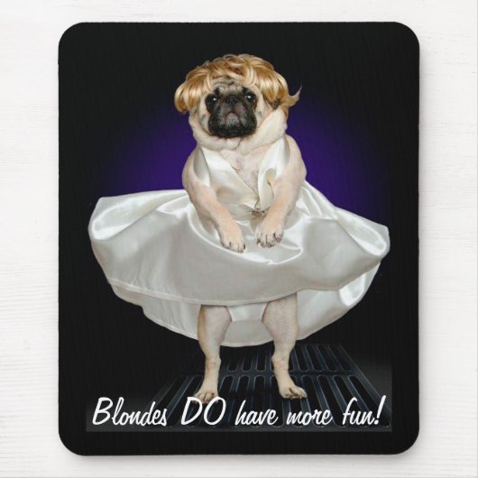 Blondinen Mousepad (Vorne)
