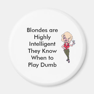 Blondinen sind in hohem Grade IntelligentThey… Magnet