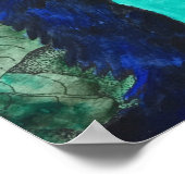 "Bloo Bird" Kunst von Mike Quinn Poster (Ecke)