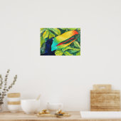 "Bloo Bird" Kunst von Mike Quinn Poster (Küche)