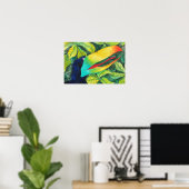 "Bloo Bird" Kunst von Mike Quinn Poster (Heimbüro)