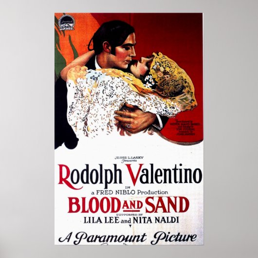 Blood and Sand, Valentino Movie Poster (Vorne)