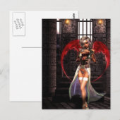Blood Angel Vampire Goth Postkarte (Vorne/Hinten)