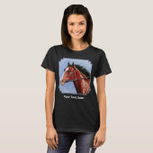 Blood Bay Race Race Horse T-Shirt (Vorne ganz)