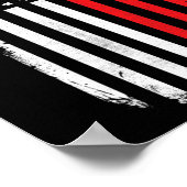 Blood Cancer Awareness American Flag Poster (Ecke)