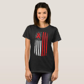 Blood Cancer Awareness American Flag T-Shirt (Vorne ganz)