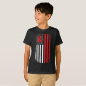 Blood Cancer Awareness American Flag T-Shirt (Vorne ganz)