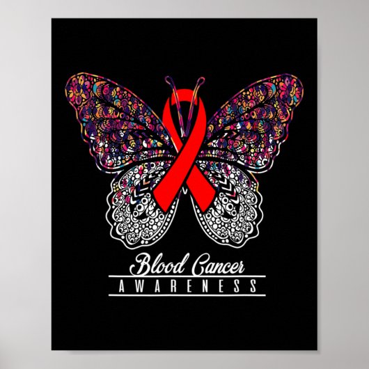 Blood Cancer Awareness Butterfly Lovers Gifts 2 Poster (Vorne)