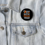 Blood Cancer Awareness Ribbon Leukemia Poopie Head Button (Beispiel)