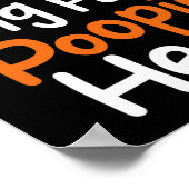 Blood Cancer Awareness Ribbon Leukemia Poopie Head Poster (Ecke)