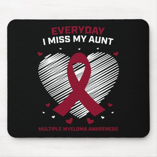 Blood Cancer In Memory Of My Aunt Multiple Myeloma Mousepad (Vorne)