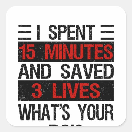 Blood Donation Blood Donation Service Blood Quadratischer Aufkleber (Vorderseite)