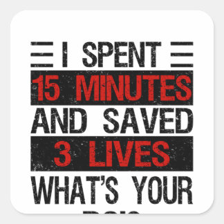 Blood Donation Blood Donation Service Blood Quadratischer Aufkleber