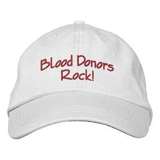 Blood Donors Rock! Bestickte Baseballkappe