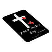 Blood Drops gotGod316.com Cross Magnet (Rechte Seite)
