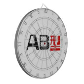 Blood Group AB Japanisches Kanji Dartscheibe (Vorderseite Links)