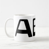 Blood Group AB Japanisches Kanji Kaffeetasse (Links)
