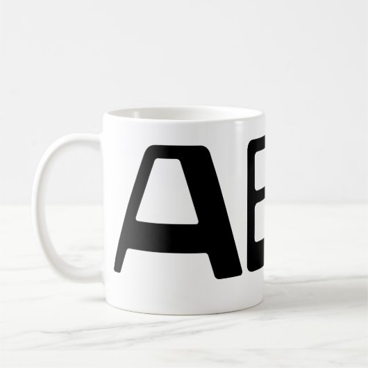 Blood Group AB Japanisches Kanji Kaffeetasse (Links)