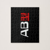 Blood Group AB Japanisches Kanji Puzzle (Vertikal)