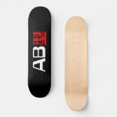 Blood Group AB Japanisches Kanji Skateboard (Vorderseite)