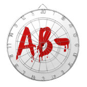 Blood Group AB - Negative #Horror Hospital Dartscheibe (vorne)