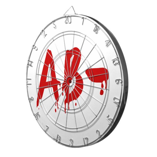 Blood Group AB - Negative #Horror Hospital Dartscheibe (Vorderseite rechts)