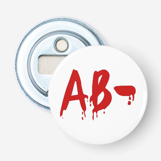 Blood Group AB - Negative #Horror Hospital Flaschenöffner (Vorderseite)