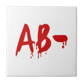 Blood Group AB - Negative #Horror Hospital Fliese (Vorderseite)
