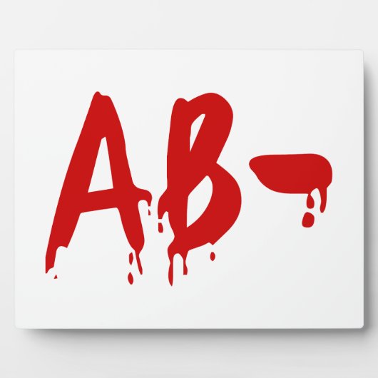 Blood Group AB - Negative #Horror Hospital Fotoplatte (Vorderseite)