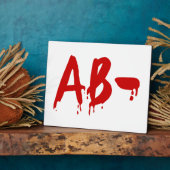 Blood Group AB - Negative #Horror Hospital Fotoplatte (Seite)