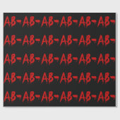 Blood Group AB - Negative #Horror Hospital Geschenkpapier (Flach)