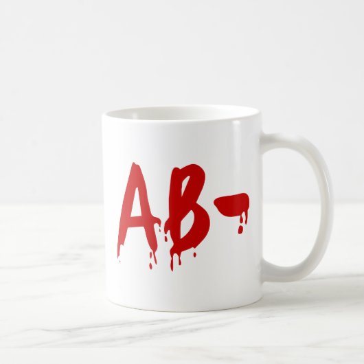 Blood Group AB - Negative #Horror Hospital Kaffeetasse (Rechts)