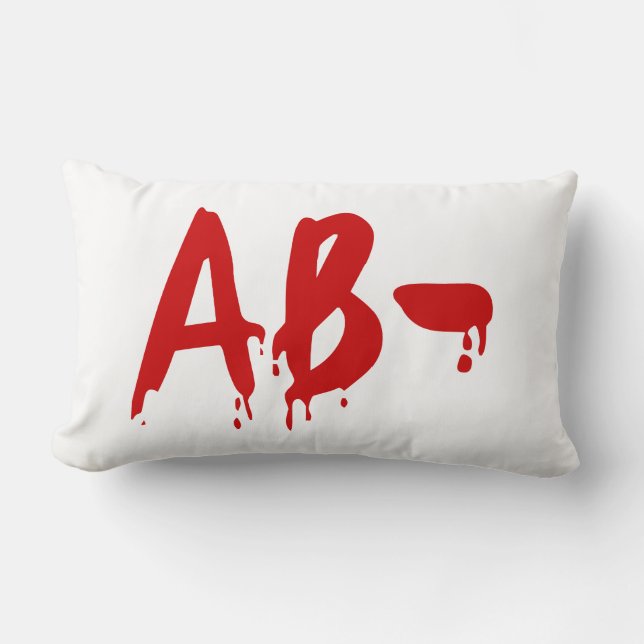 Blood Group AB - Negative #Horror Hospital Lendenkissen (Vorderseite)