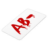 Blood Group AB - Negative #Horror Hospital Magnet (Linke Seite)