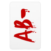Blood Group AB - Negative #Horror Hospital Magnet (Vertikal)